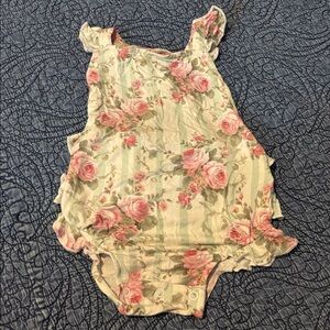 Posh Peanut Pink Floral Baby Outfit